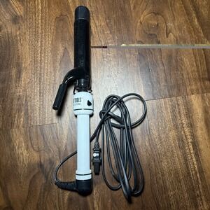 HOT TOOLS Pro Artist Nano Ceramic Curling Iron Wand Shiny Hair 1" in Black White